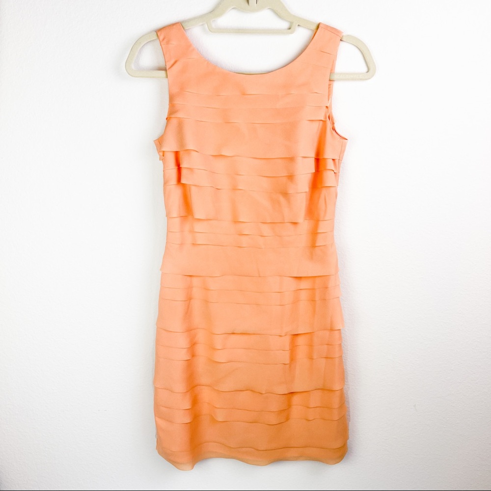 Gianni Bini Peach Layered Dress